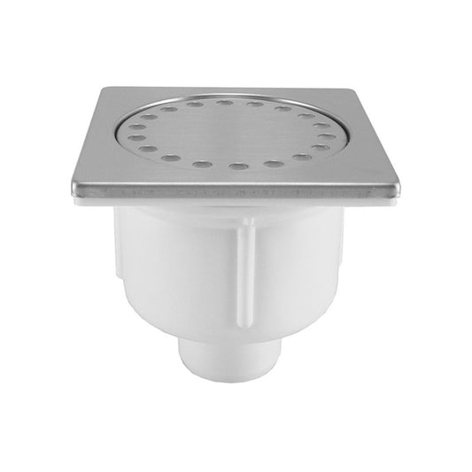 Wiesbaden Doucheplug 10x10 cm Siphon de sol en acier inoxydable