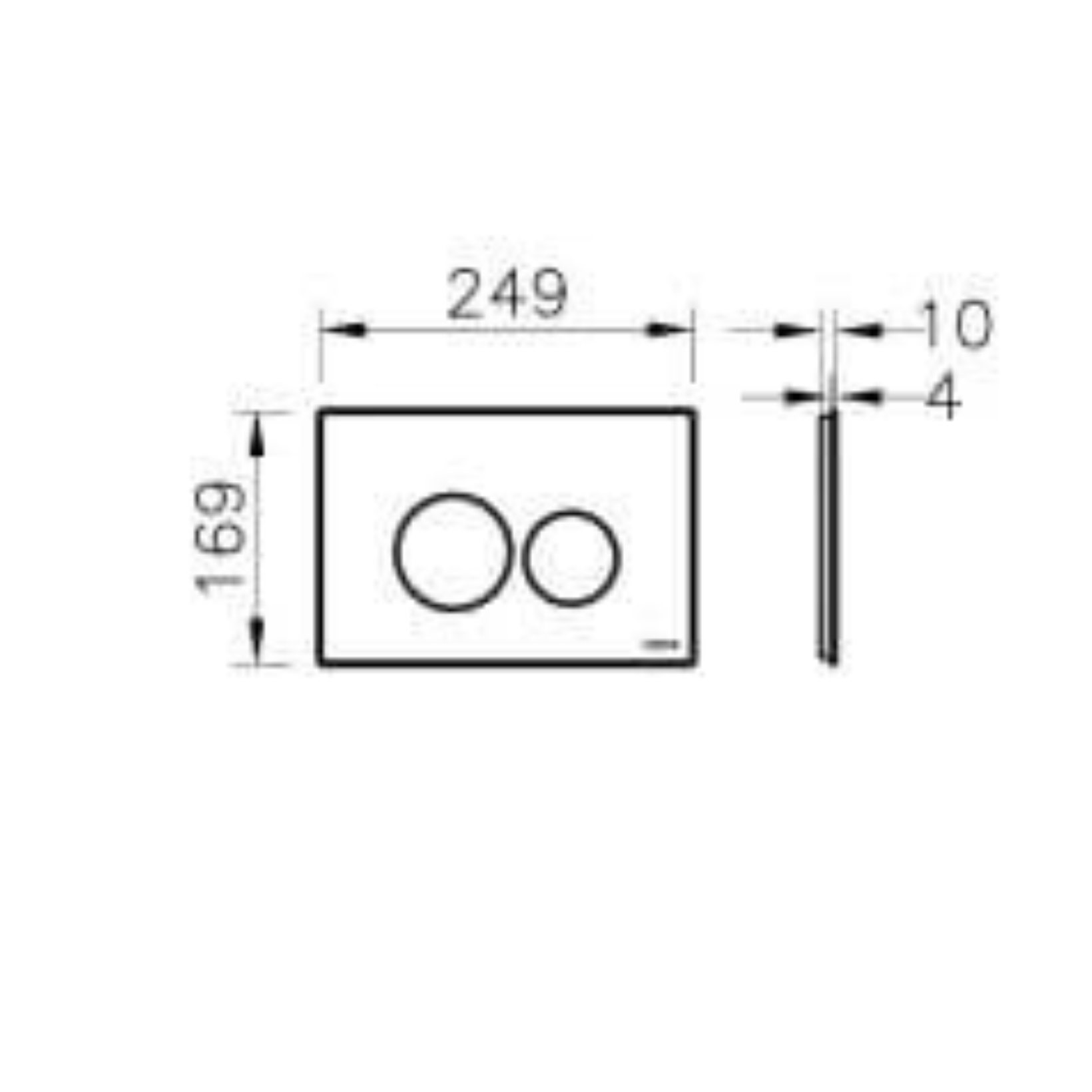 VitrA Loop O Bedieningspaneel