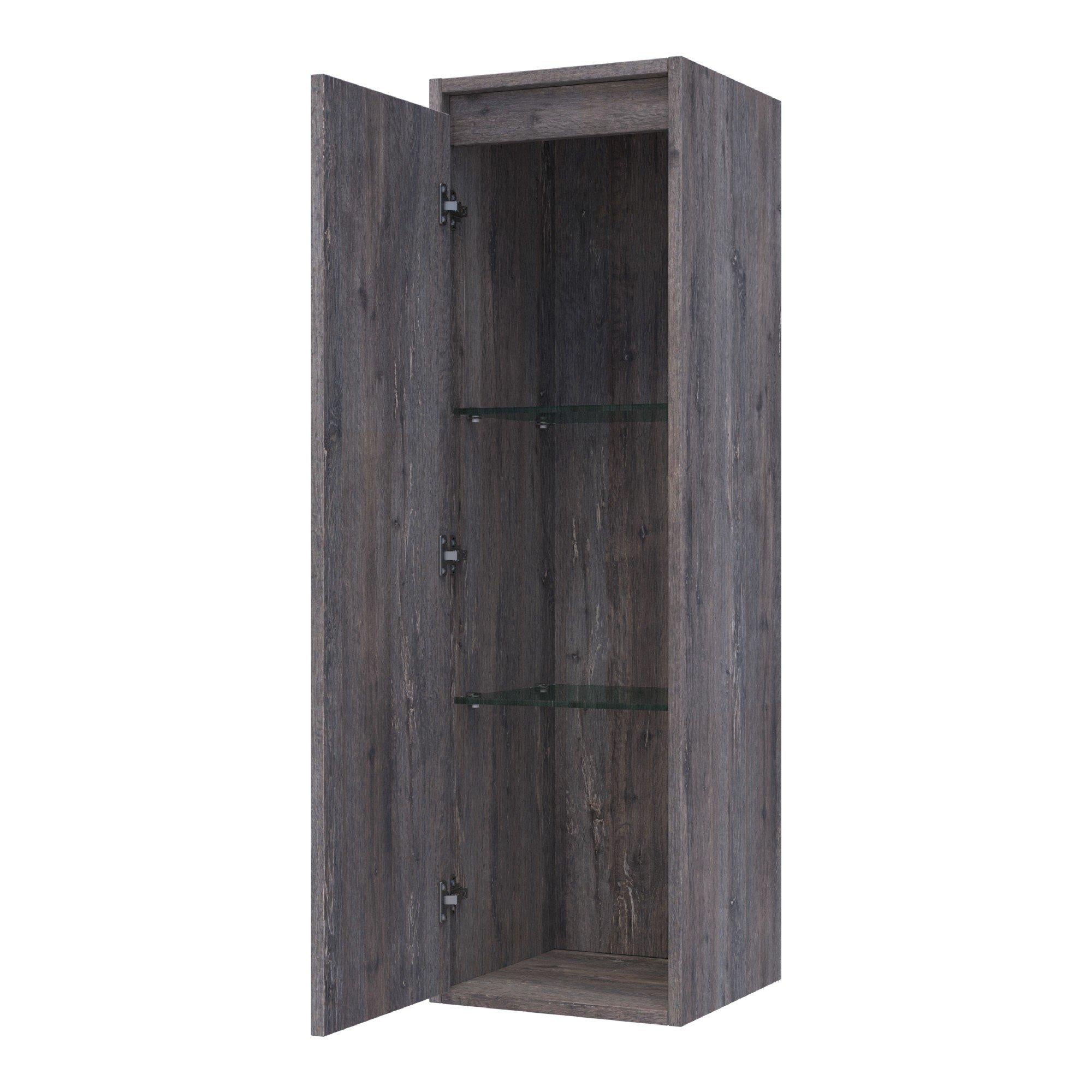 BRAUER Adore badkamerkast - 120x35x35cm - met 1 deur greeploos linksdraaiend Driftwood