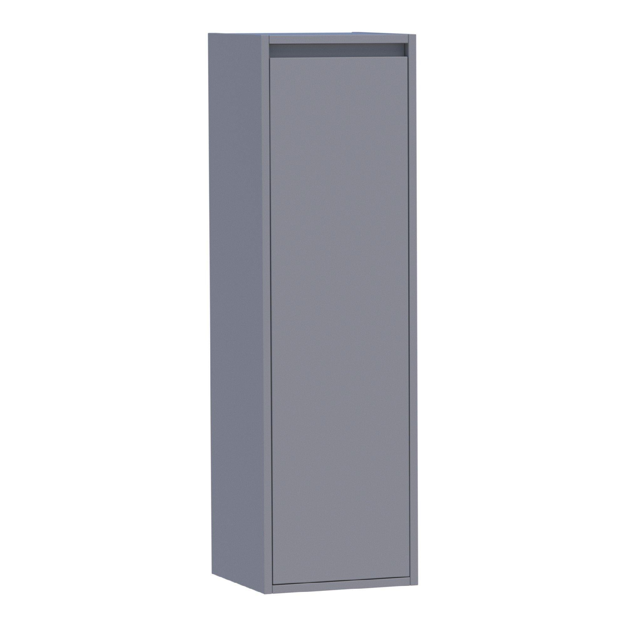 BRAUER Adore badkamerkast - 120x35x35cm - met 1 deur greeploos linksdraaiend mat grijs