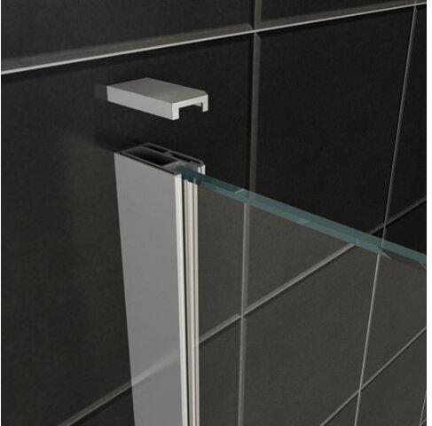 Wiesbaden Douchecabine met Draaideur en Zijwand 100x100 cm 8/10 mm Nano Coating Chroom