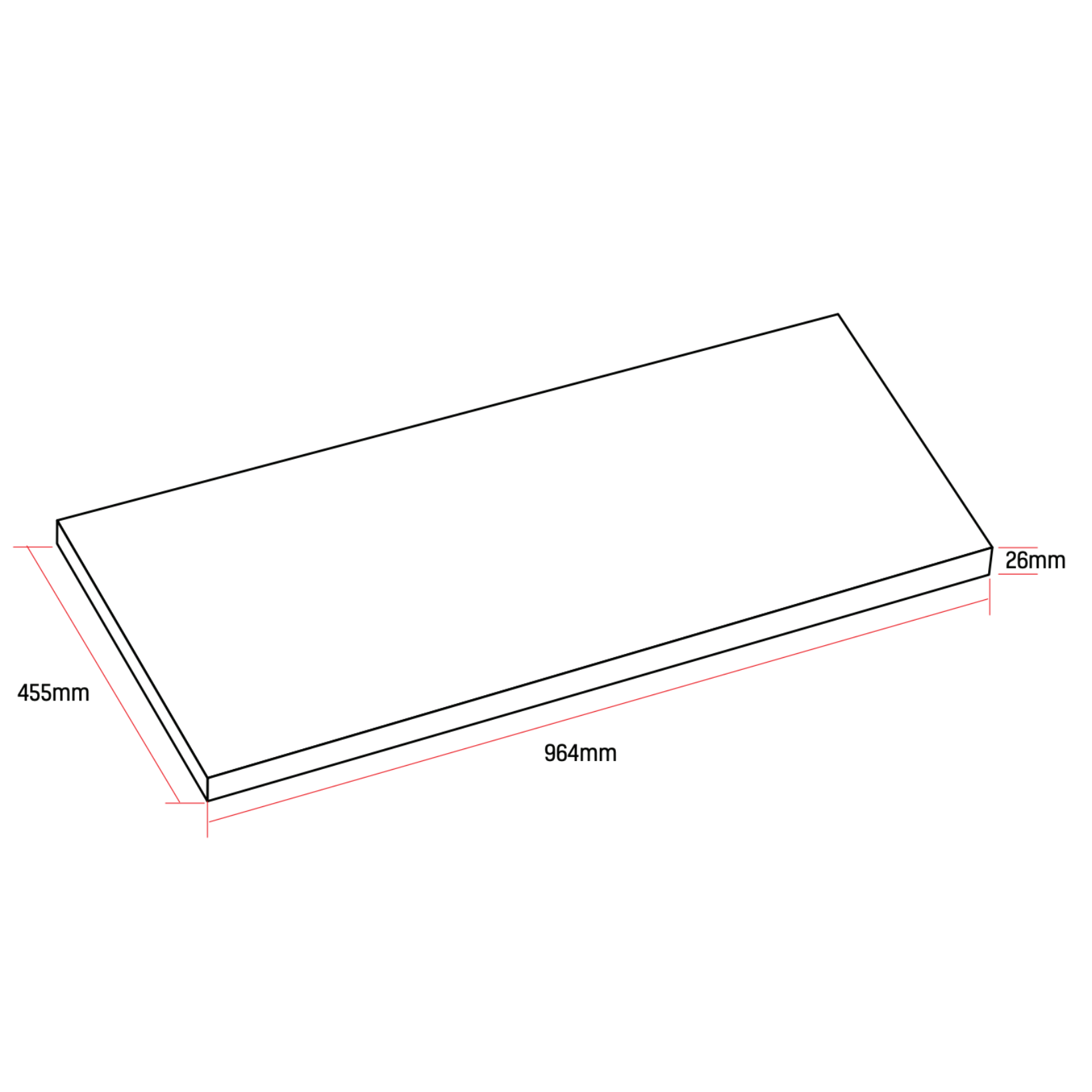 ALONI Wastafelblad MDF
