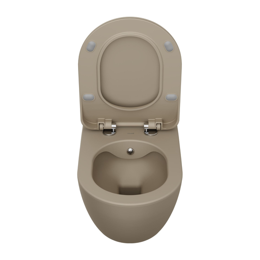 Creavit Rimoff hangtoilet / ophang WC met RVS sproeier (bidet) – enkel koud water