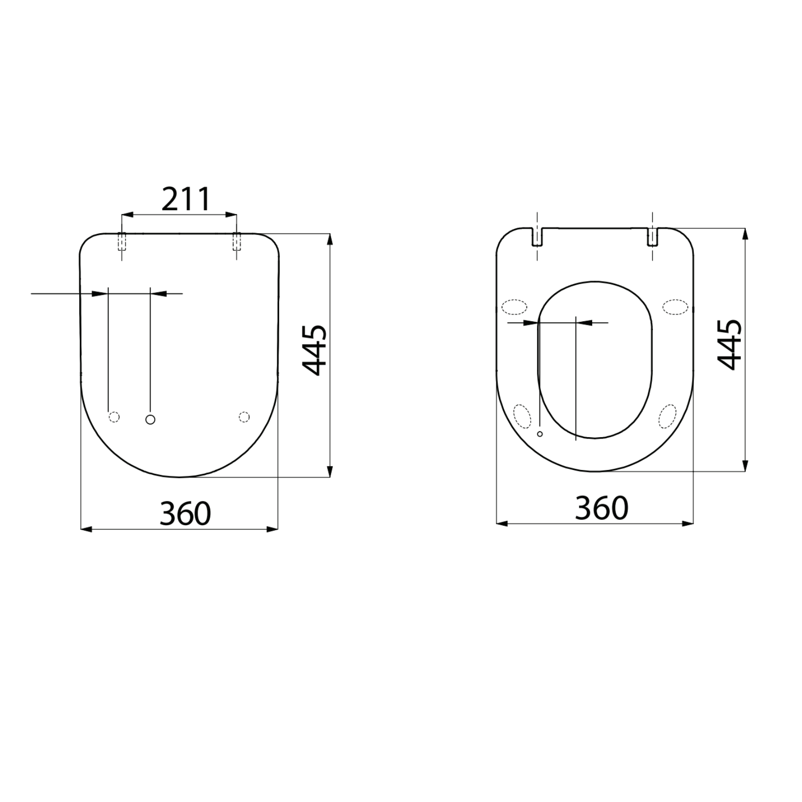 Creavit Flat wc-zitting – wit (duroplast, softclose & quick release)