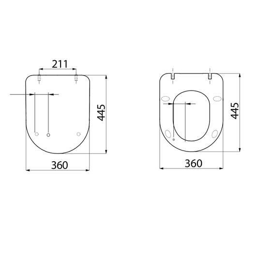 Creavit Flat wc-zitting – wit (duroplast, softclose & quick release)