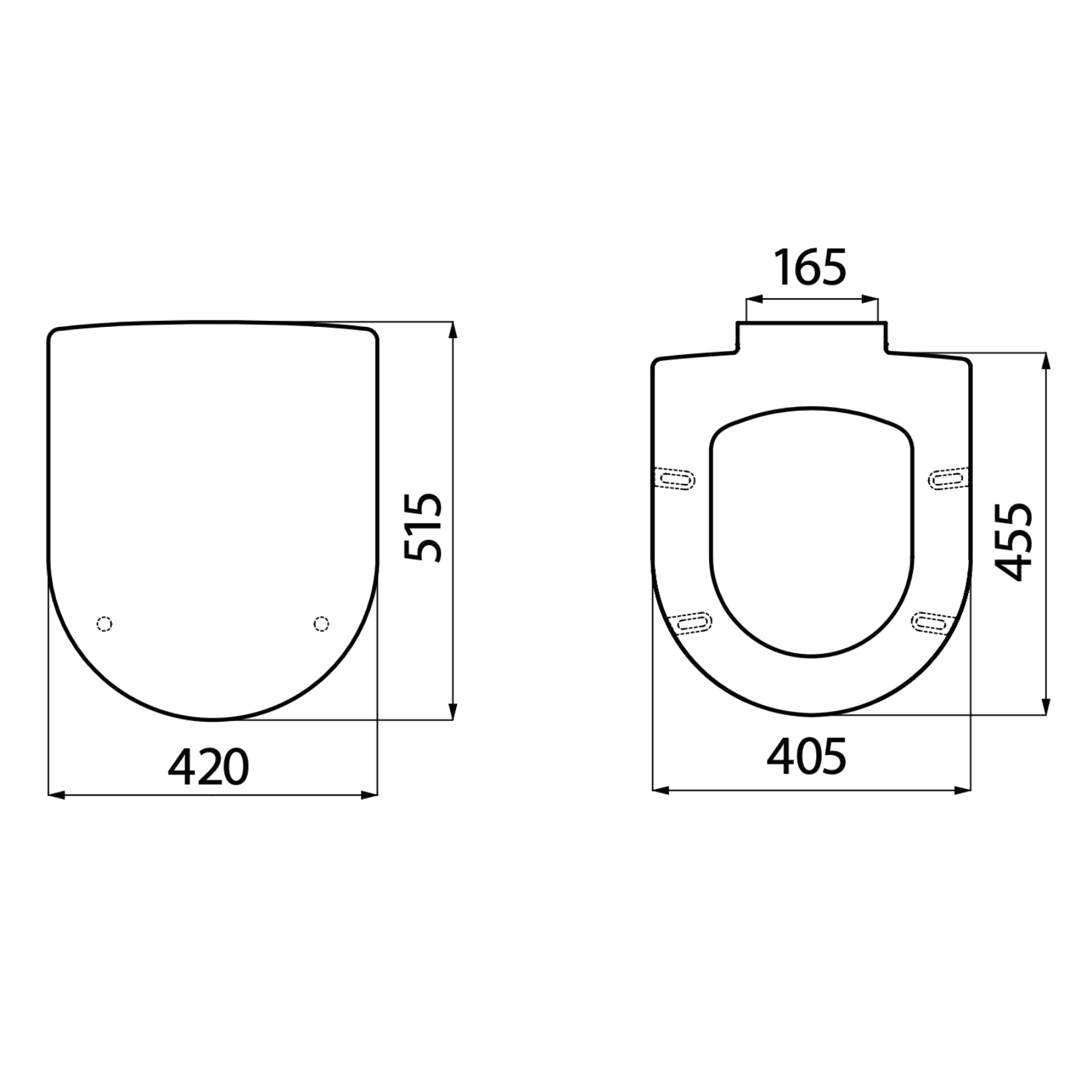 Creavit Flat Grande wc-zitting – softclose – inox scharnieren