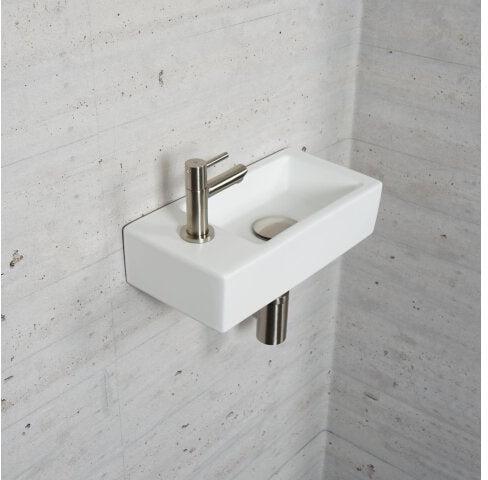 Mat Witte Fonteinset Wiesbaden Kleur RVS (Kraangat Links)