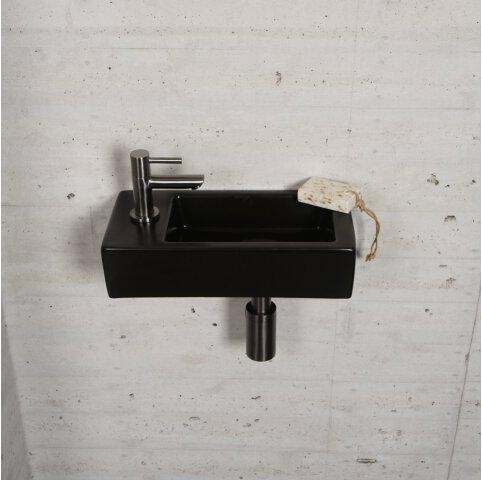 Matzwarte Fonteinset Wiesbaden Kleur Gun Metal (Kraangat Links)