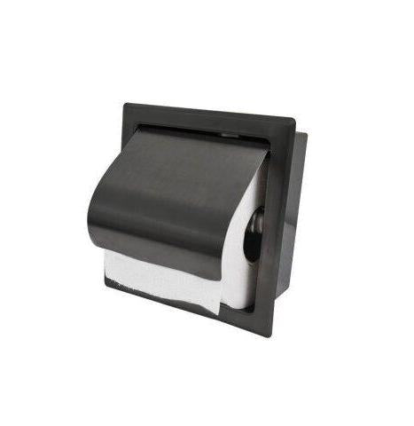 Novi Inbouw Toiletrolhouder Wiesbaden met Gunmetal Klep