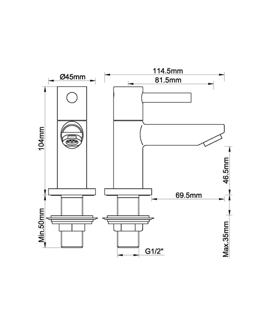 Caral Amador robinet fontaine Kiwa 1/2''