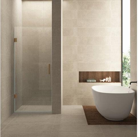 Minder 200 cm Nisdeur Wiesbaden 8 mm Nano Helder Glas Geborsteld Brons Koper (Verkrijgbaar in alle maten)