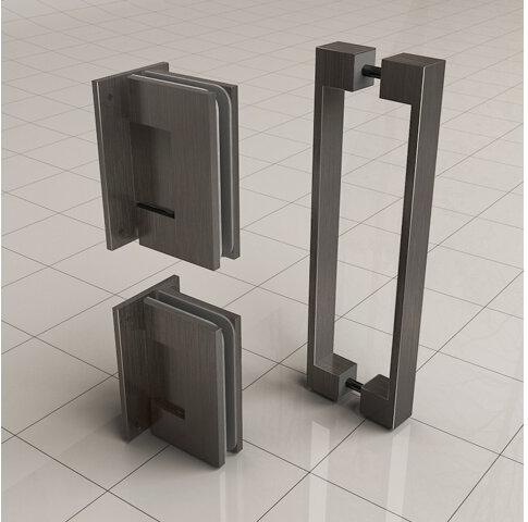 Minder Nisdeur Wiesbaden 200 Cm 8 Mm Nano Helder Glas in Brons (Alle Maten)