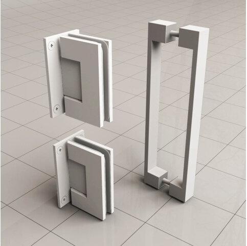 Minder 200 cm Nisdeur Wiesbaden 8 mm Nano Helder Glas Mat Wit (Verkrijgbaar in Alle Maten)