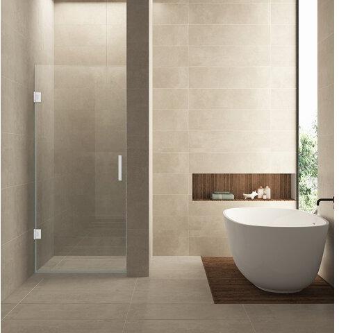 Minder 200 cm Nisdeur Wiesbaden 8 mm Nano Helder Glas Mat Wit (Verkrijgbaar in Alle Maten)