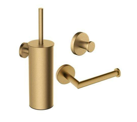 Wiesbaden Alonzo toiletaccessoireset geborsteld messing