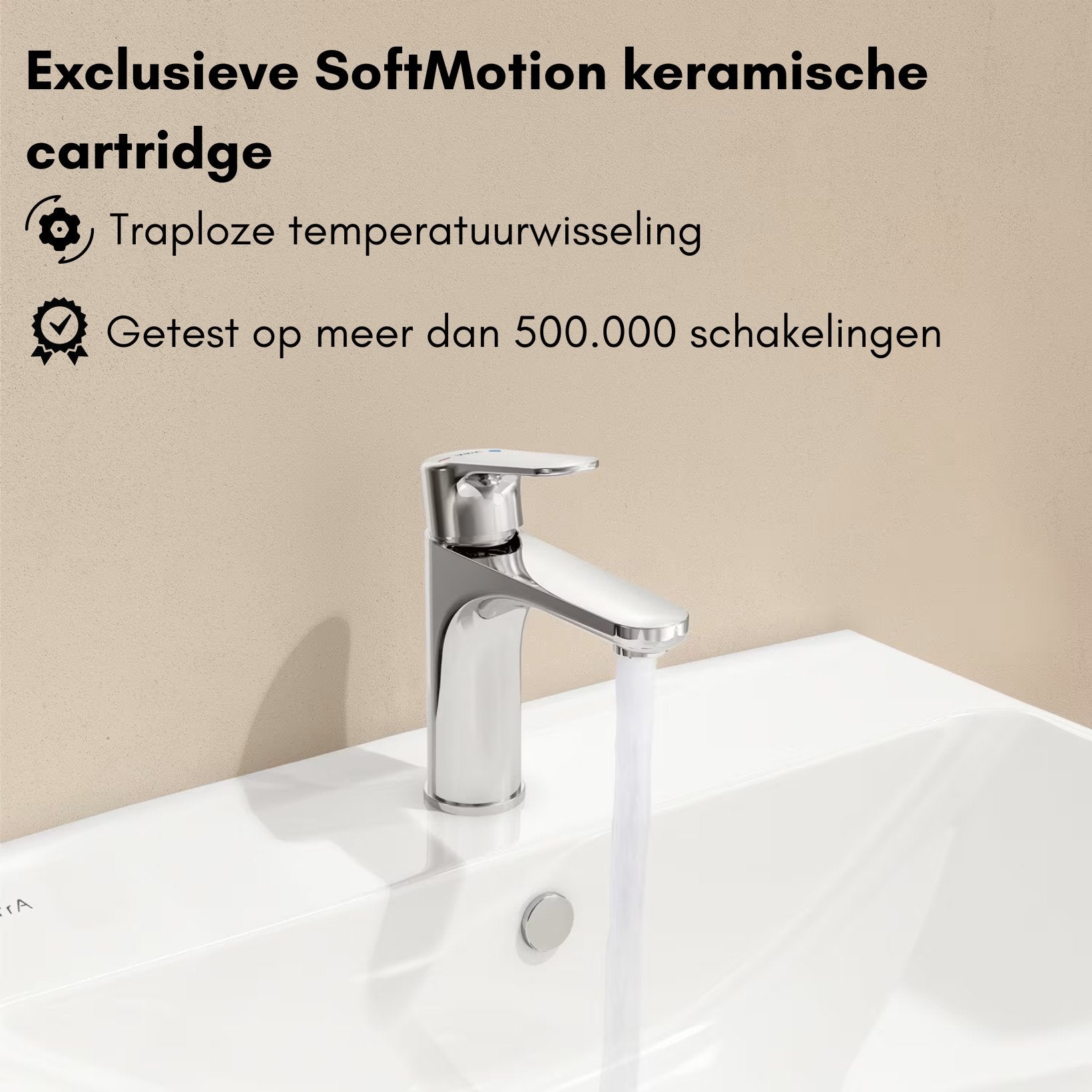 VitrA Root Round Wastafelkraan