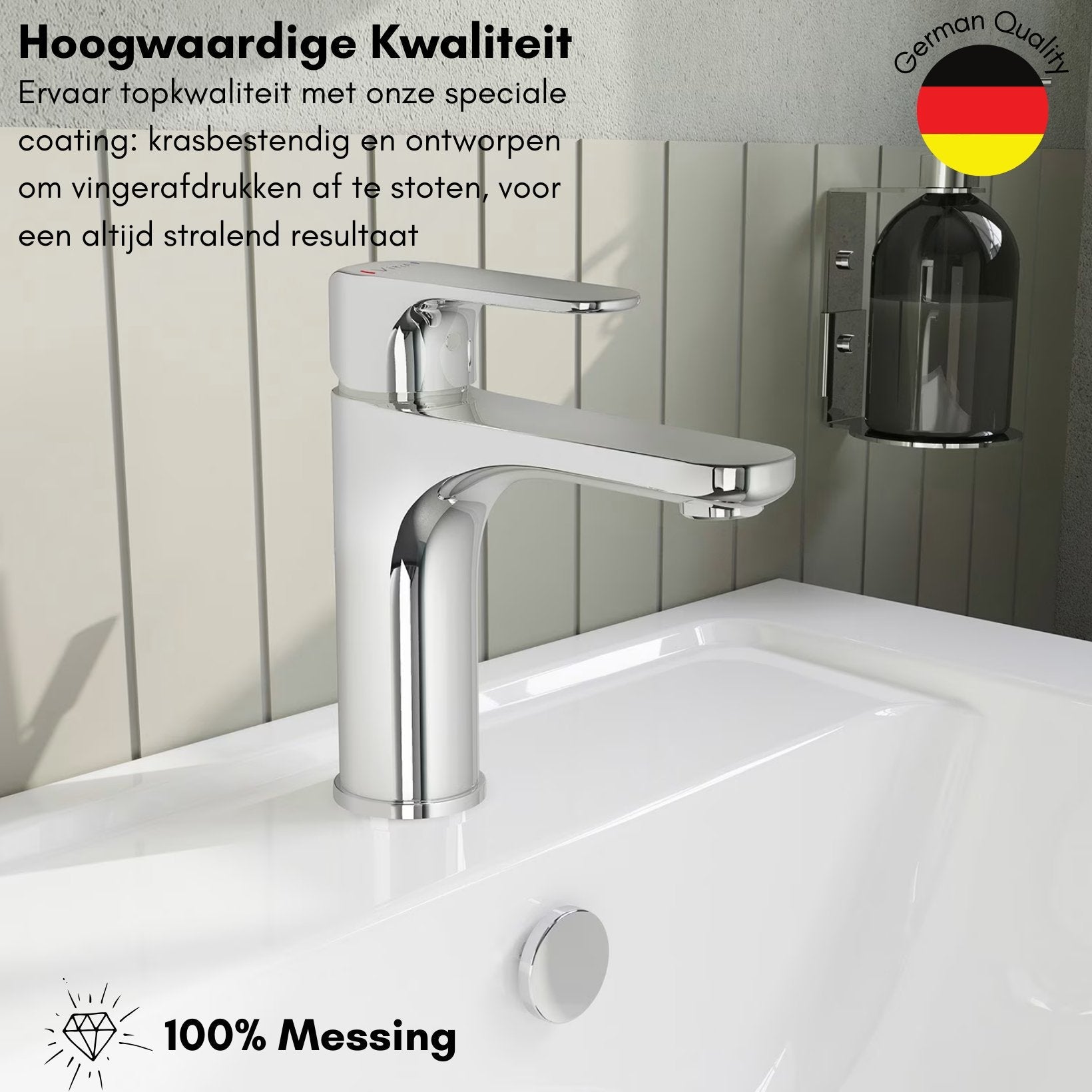 VitrA Root Round Wastafelkraan