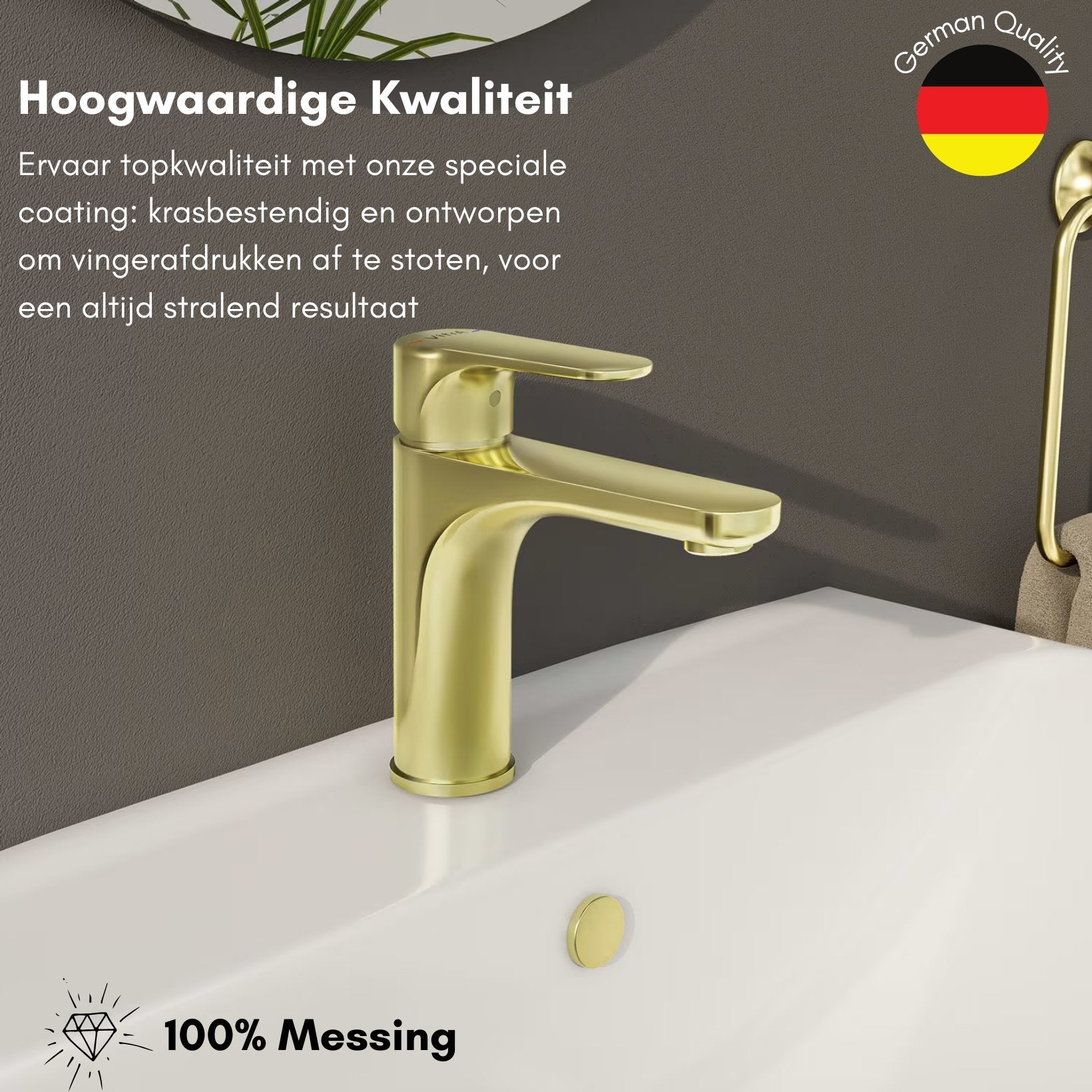 VitrA Root Round Wastafelkraan