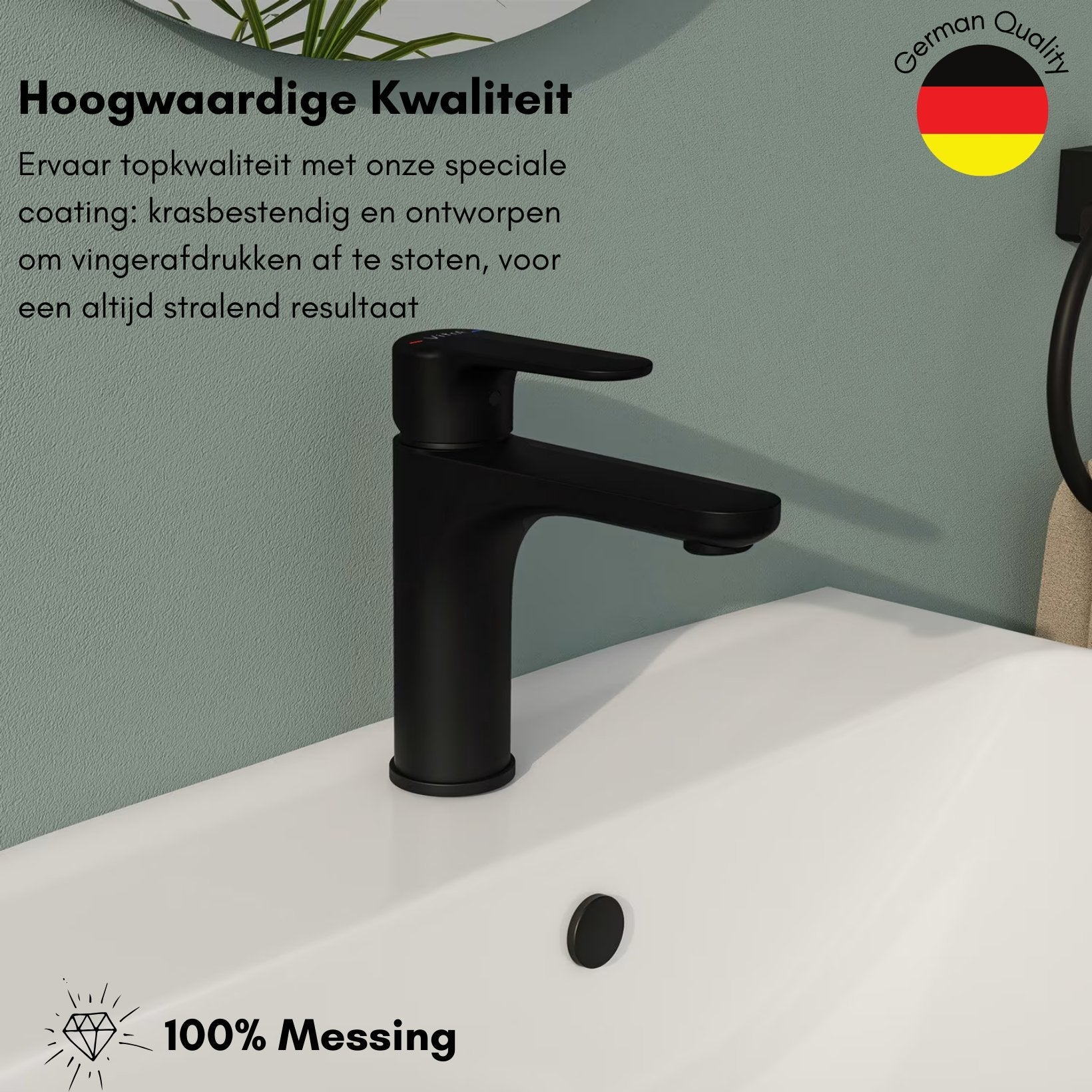 VitrA Root Round Wastafelkraan