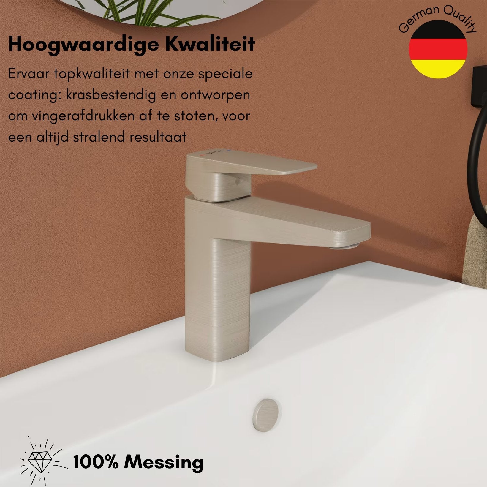 VitrA Root Square Wastafelkraan