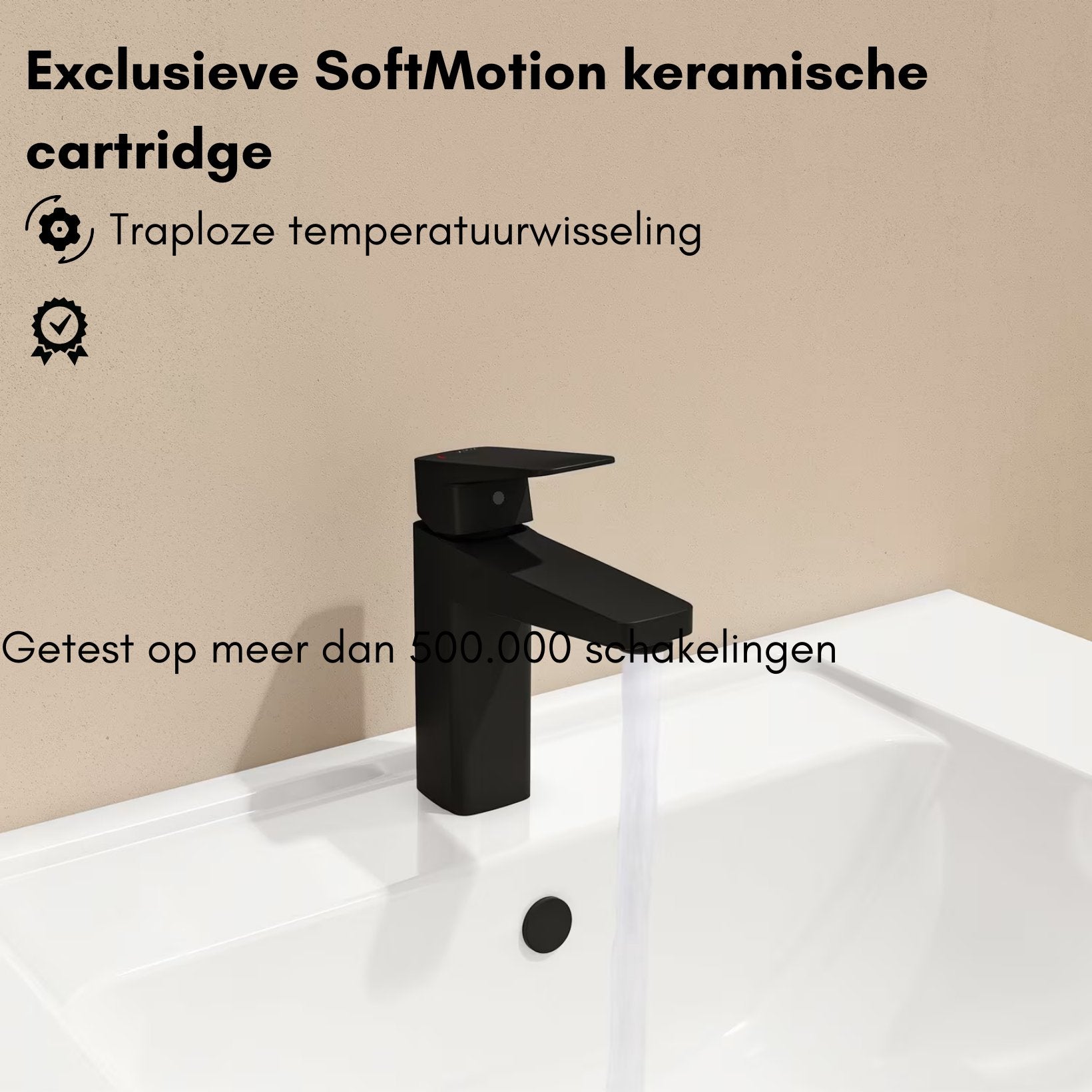 VitrA Root Square Wastafelkraan