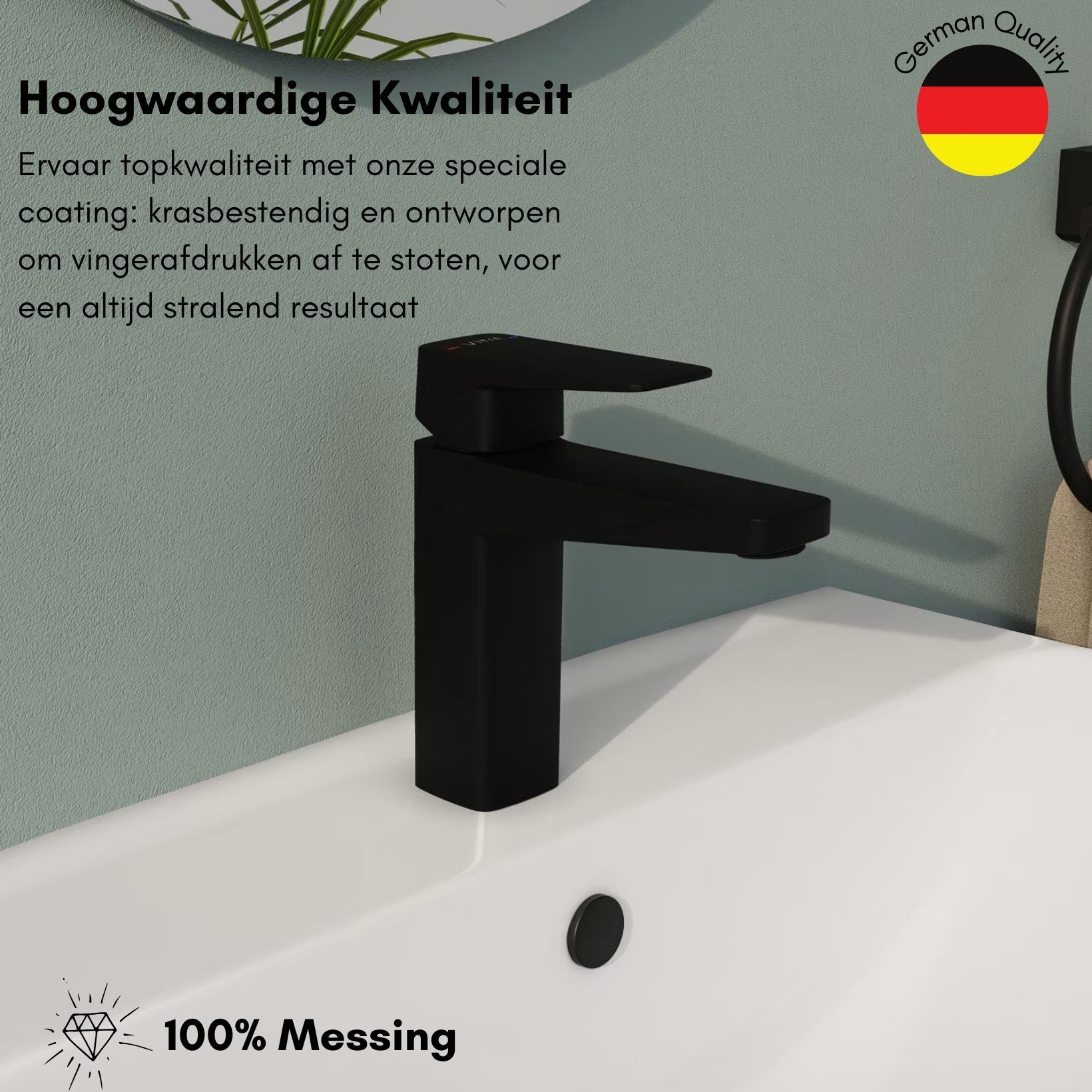 VitrA Root Square Wastafelkraan