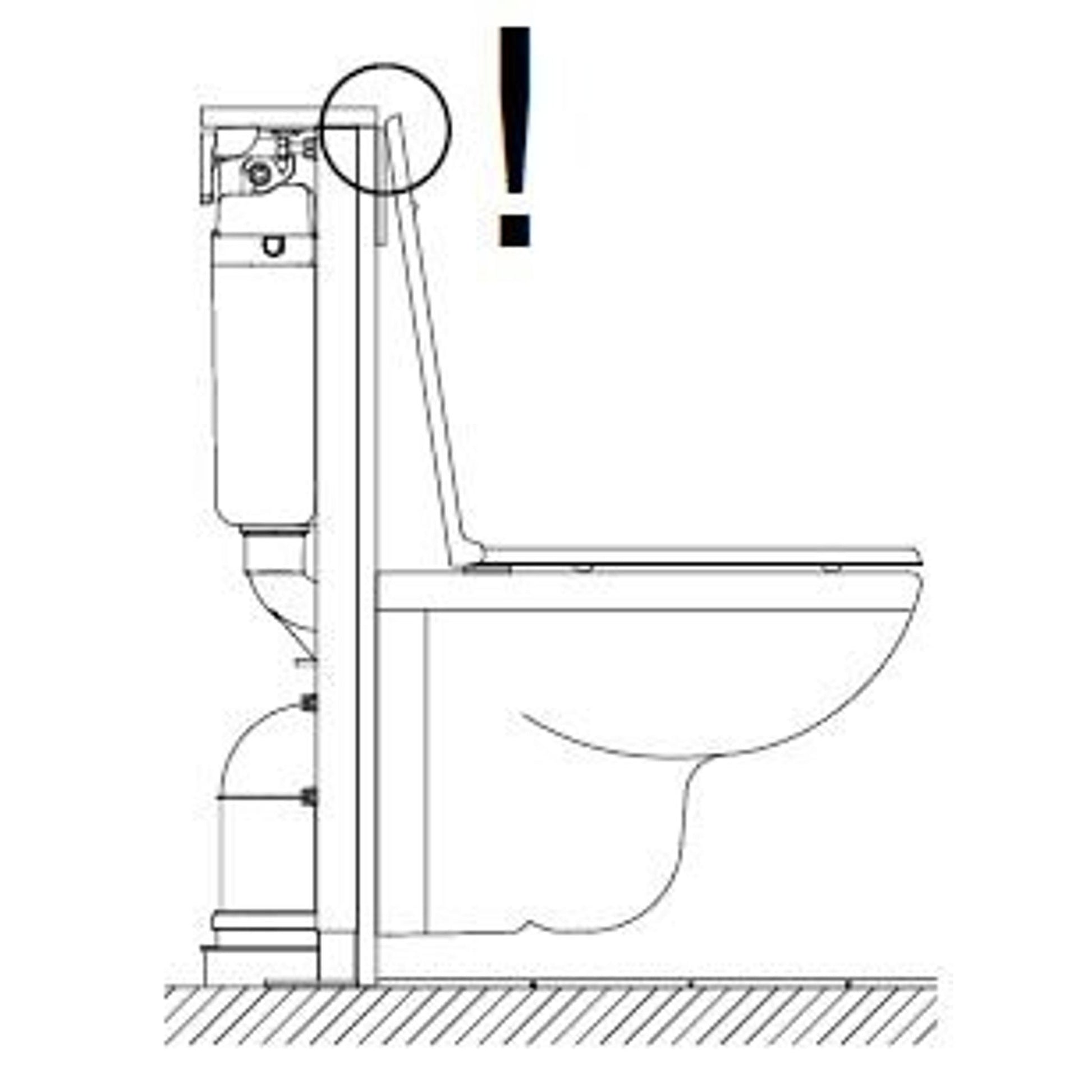 Toiletset diagram showing Wisa XT wc element for compact bathroom design with isolatiemat.